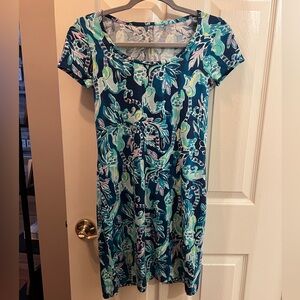 Lilly Pulitzer Beacon T-Shirt Dress Tidal Wave In The Details